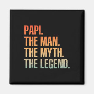 Papi För manar Pappa Grandpa Man Myth Legend Far D Magnet