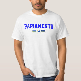 Papiamento värderar T-skjortan med flaggor S - 4XL Tee Shirt