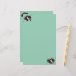 Papier à Lettres Botanique  Bouquet de Violettes Brevpapper