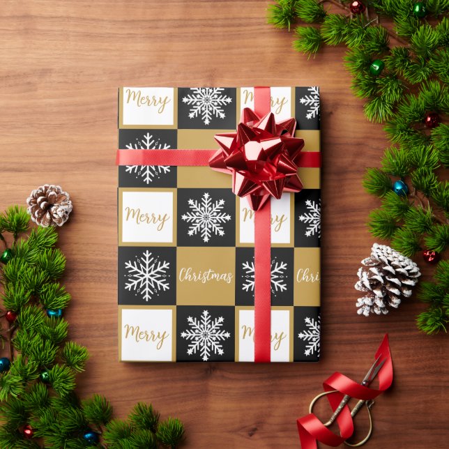 Papier Cadeau décor de Noël Presentpapper (Julgåva)