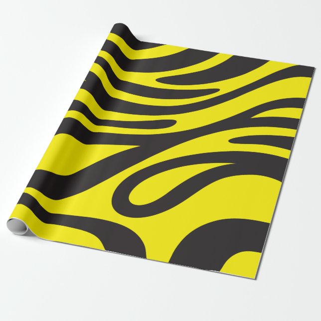 Papier Cadeau Effet Zébré, pour offrir, avec du pl Presentpapper (Utrullad)