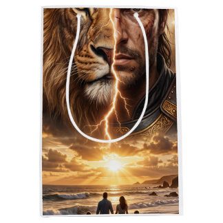 Papier cadeau Epic Lion and Warrior Sunset