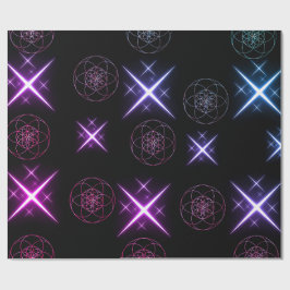 papier cadeau fleur de vie  presentpapper