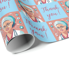 Papier Cadeau infirmière remerciement Presentpapper