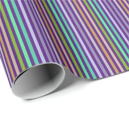 Papier Cadeau lignes couleurs pastels 4 Presentpapper