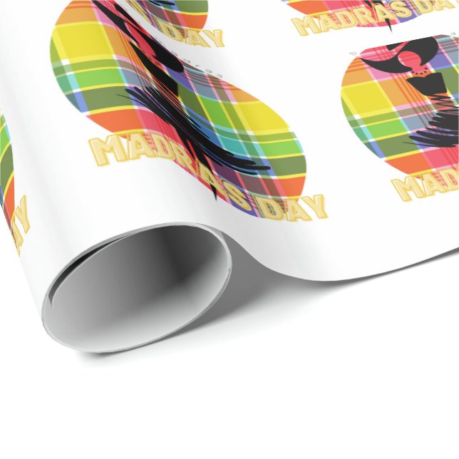 Papier cadeau Madras day  Presentpapper (Rullad Hörn)