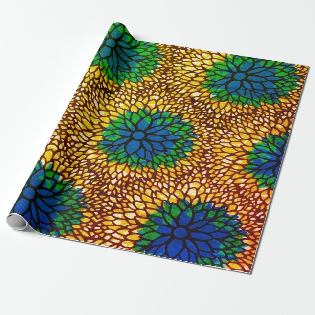 Papier cadeau Wax Africain Presentpapper (Utrullad)