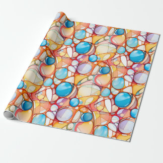 Papier d'emballage coloré motif abstrait - Chic & Presentpapper
