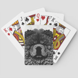 PAPIER MIRAGE Black Chow Casinokort