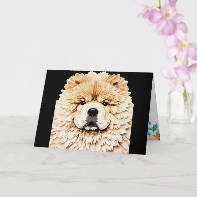 PAPIER MIRAGE Cream Chow Kort (Orkide)