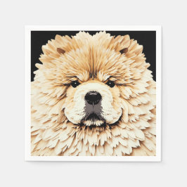 PAPIER MIRAGE Cream Chow Pappersservett