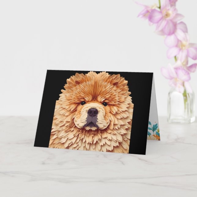 PAPIER MIRAGE Red Chow Kort (Orkide)