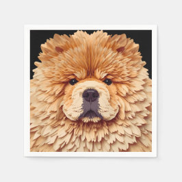 PAPIER MIRAGE Red Chow Pappersservett