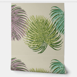 Papier peint feuilles tropicales 