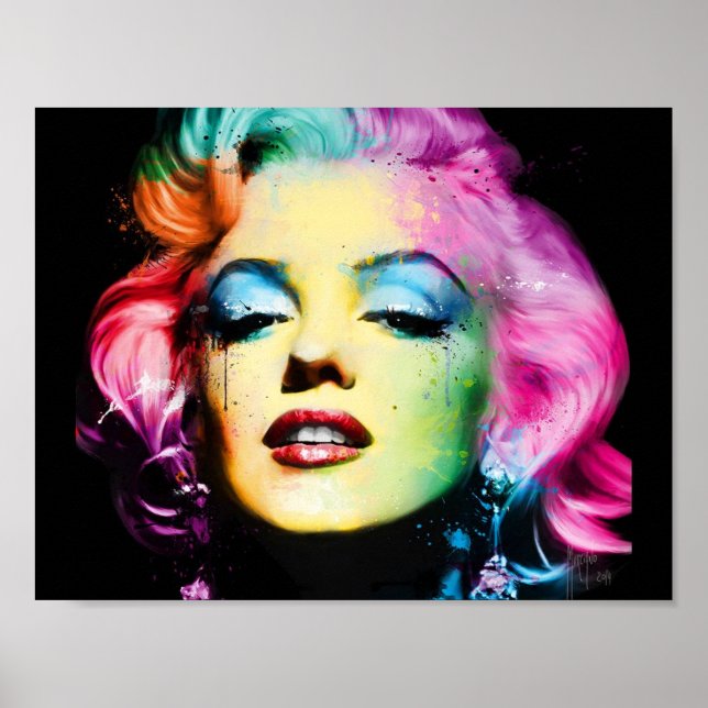 Papier poster Marylin Monroe Pop Art (mat) (Framsidan)