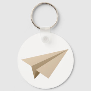 Papierflieger papprare flygplan nyckelring