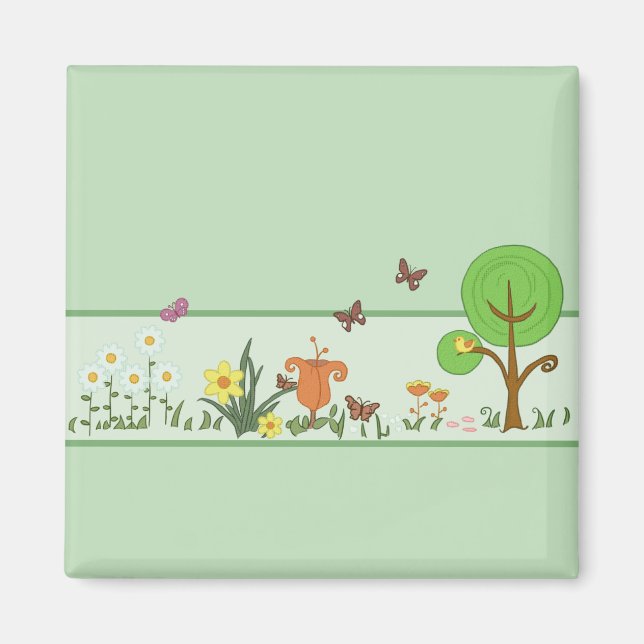 Papierfrühling Magnet (Framsidan)