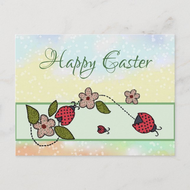 Papierfrühling Ostern Postkarte Vykort (Framsida)