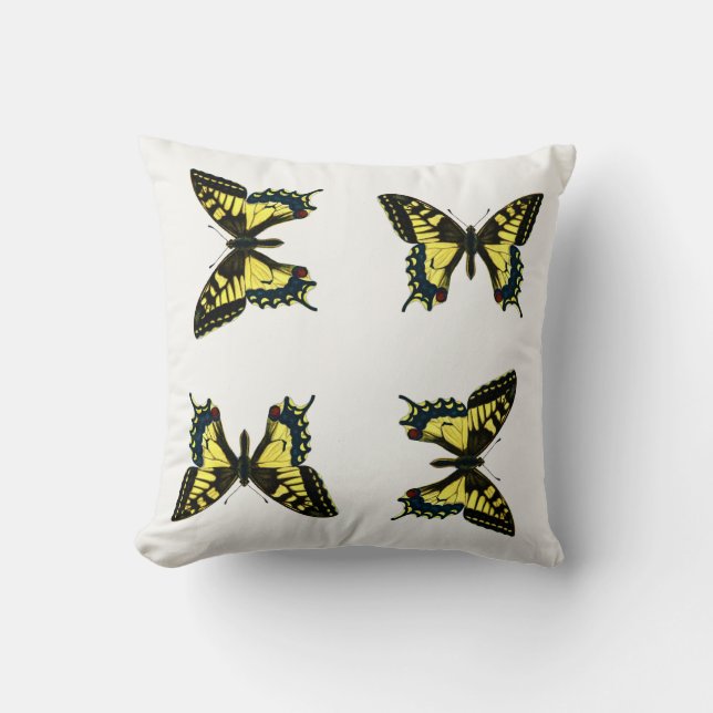 Papilio machaon - Old World Swallowtail Butterfly Kudde (Framsida)