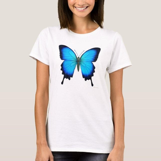 Papilio Ulysses Butterfly Dam Skörd Shirt Tröja (Framsida)