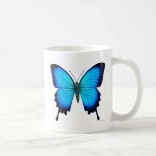 Papilio Ulysses fjärilsmugg Kaffemugg