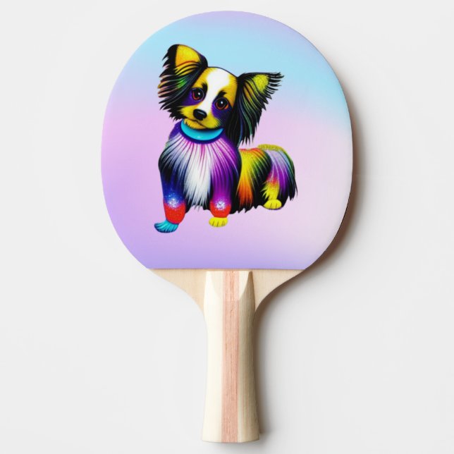 Papillion Pop Art Pastel Pingisracket (Framsidan)