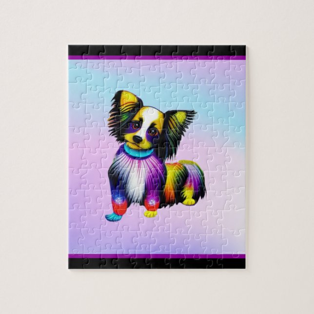 Papillion Pop Art Pastel Pussel (Vertikal)