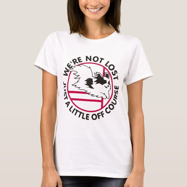 Papillon Agility jagar av T-shirt (Framsida)