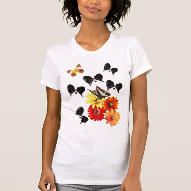 Papillon Älskare Gifts Tee (Framsida)