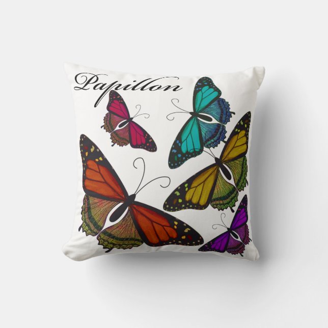 Papillon Anpassningsbar Square Pillow Kudde (Framsida)