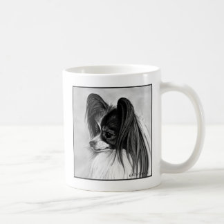 Papillon Art av Glenda S. Harlan Kaffemugg