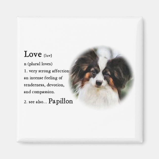 Papillon Art Gifts Magnet (Framsidan)