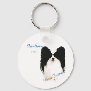 Papillon Best Friend Keychain Nyckelring