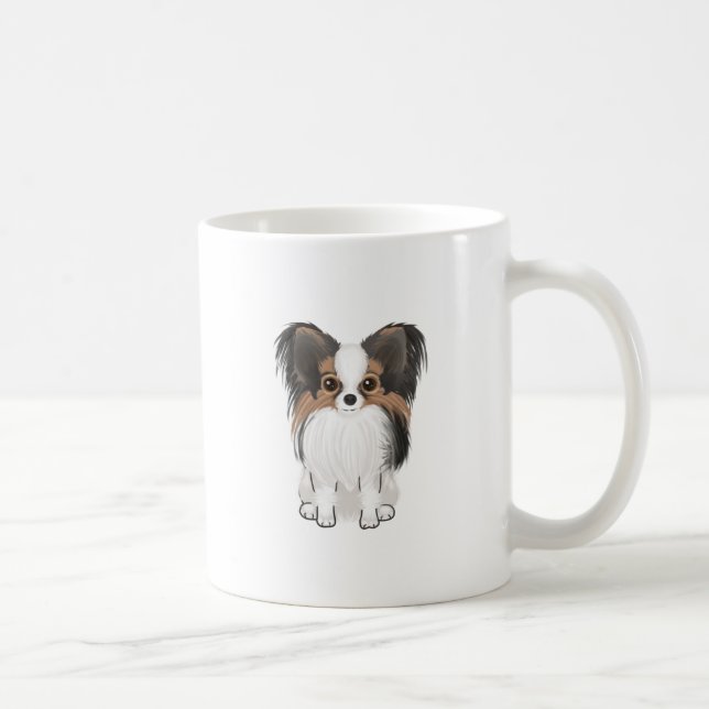 Papillon (bild) kaffemugg (Höger)
