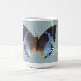 Papillon bleu kaffemugg