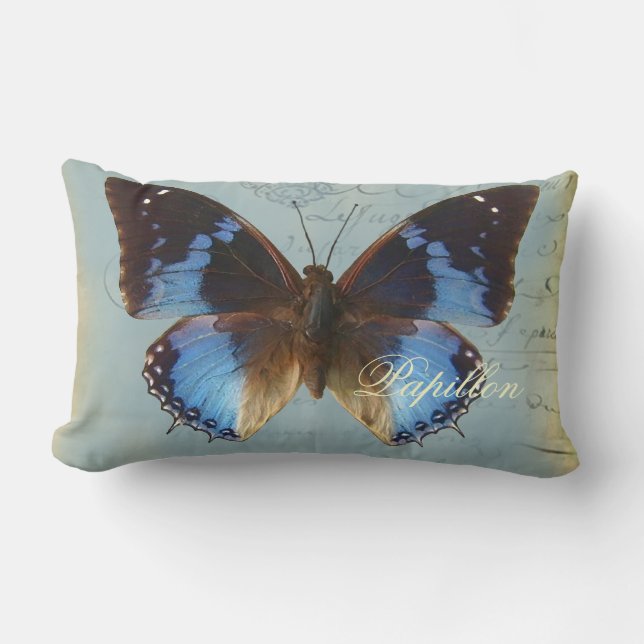 Papillon bleu lumbarkudde (Framsida)