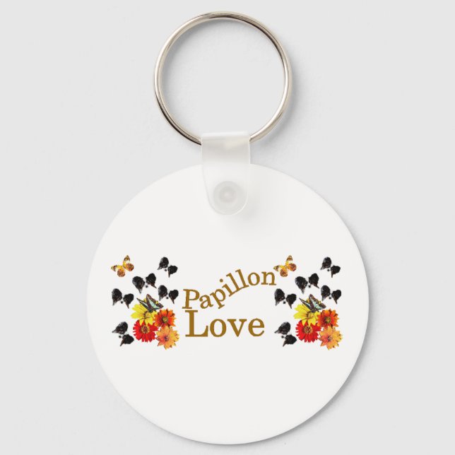 Papillon Butterfly Gifts Nyckelring (Framsida)