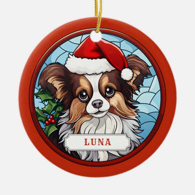 Papillon Ceramic Circle Ornament (Framsidan)