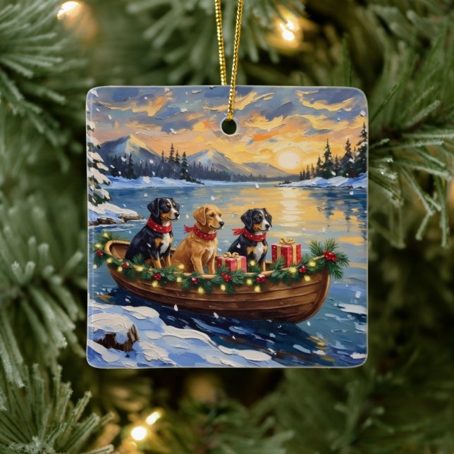 Papillon Christmas Boat Holiday Julgransprydnad Keramik (Träd)