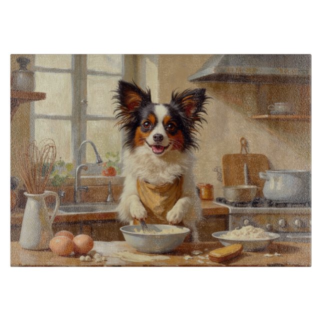 Papillon Cooking in Kitchen (Framsidan)