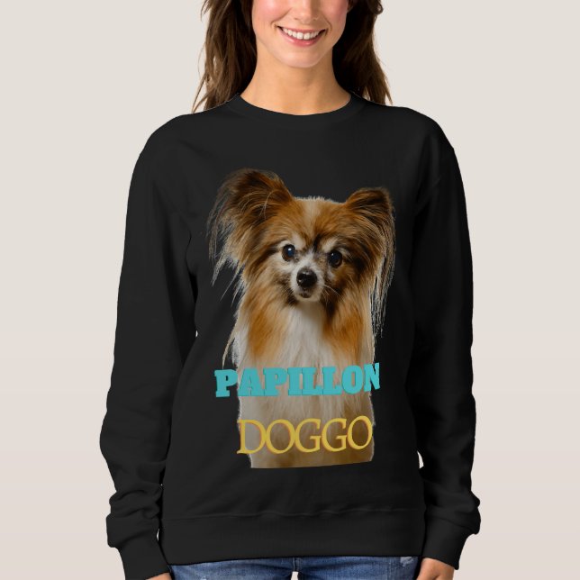 Papillon Doggo T Shirt (Framsida)