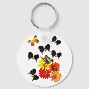 Papillon fjärilsgåvor nyckelring