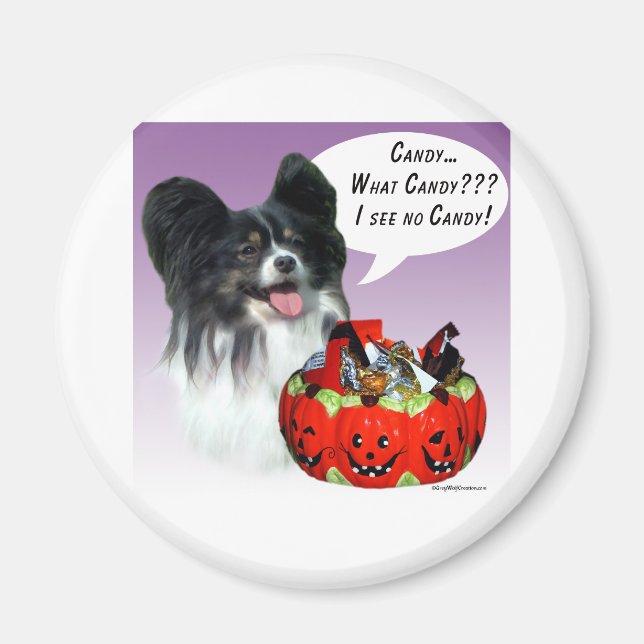 Papillon Halloween Candy Magnet (Framsidan)