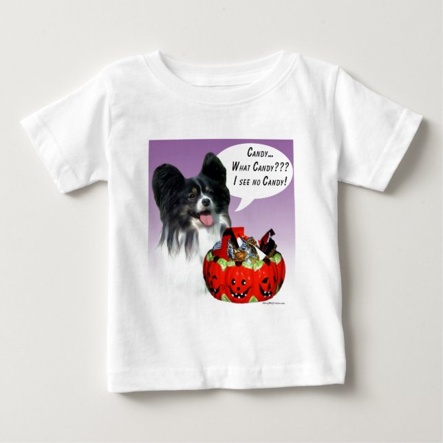 Papillon Halloween Candy Tee Shirt (Framsida)