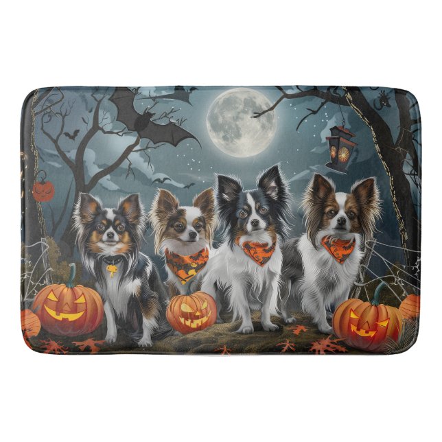 Papillon Halloween Kuslig Badrumsmatta (Framsidan)