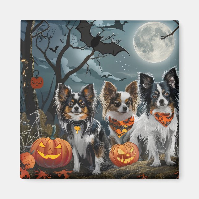 Papillon Halloween Spooky Magnet (Framsidan)
