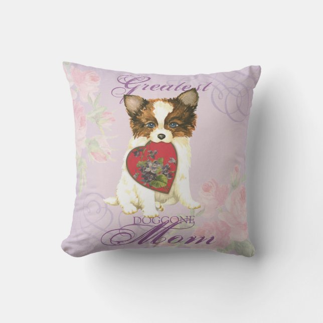 Papillon Heart Mamma Kudde (Framsida)
