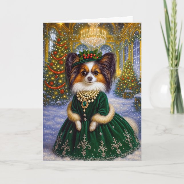Papillon Holiday Card Helgkort (Framsida)