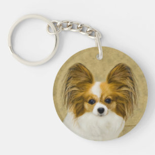 Papillon (Hound Tri)-målning - Originalbild av Hu