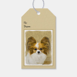 Papillon (Hound Tri)-målning - Originalkonst av H Presentetikett